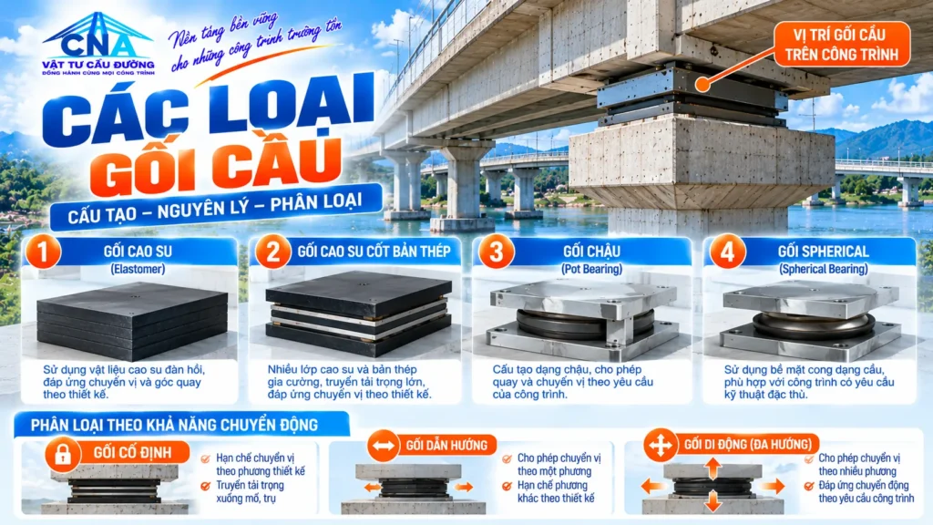 Các loại gối cầu