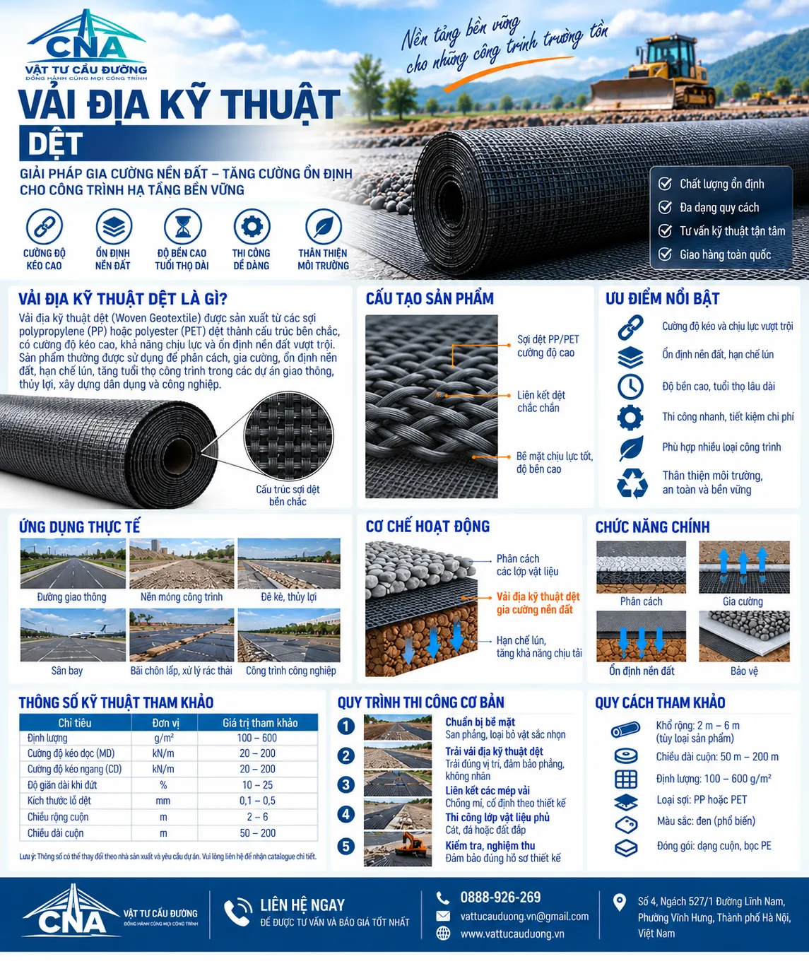 Vải Địa Kỹ Thuật Dệt