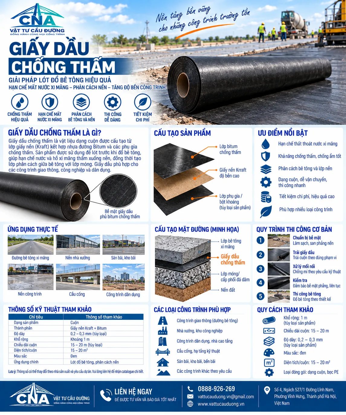 Giấy dầu chống thấm