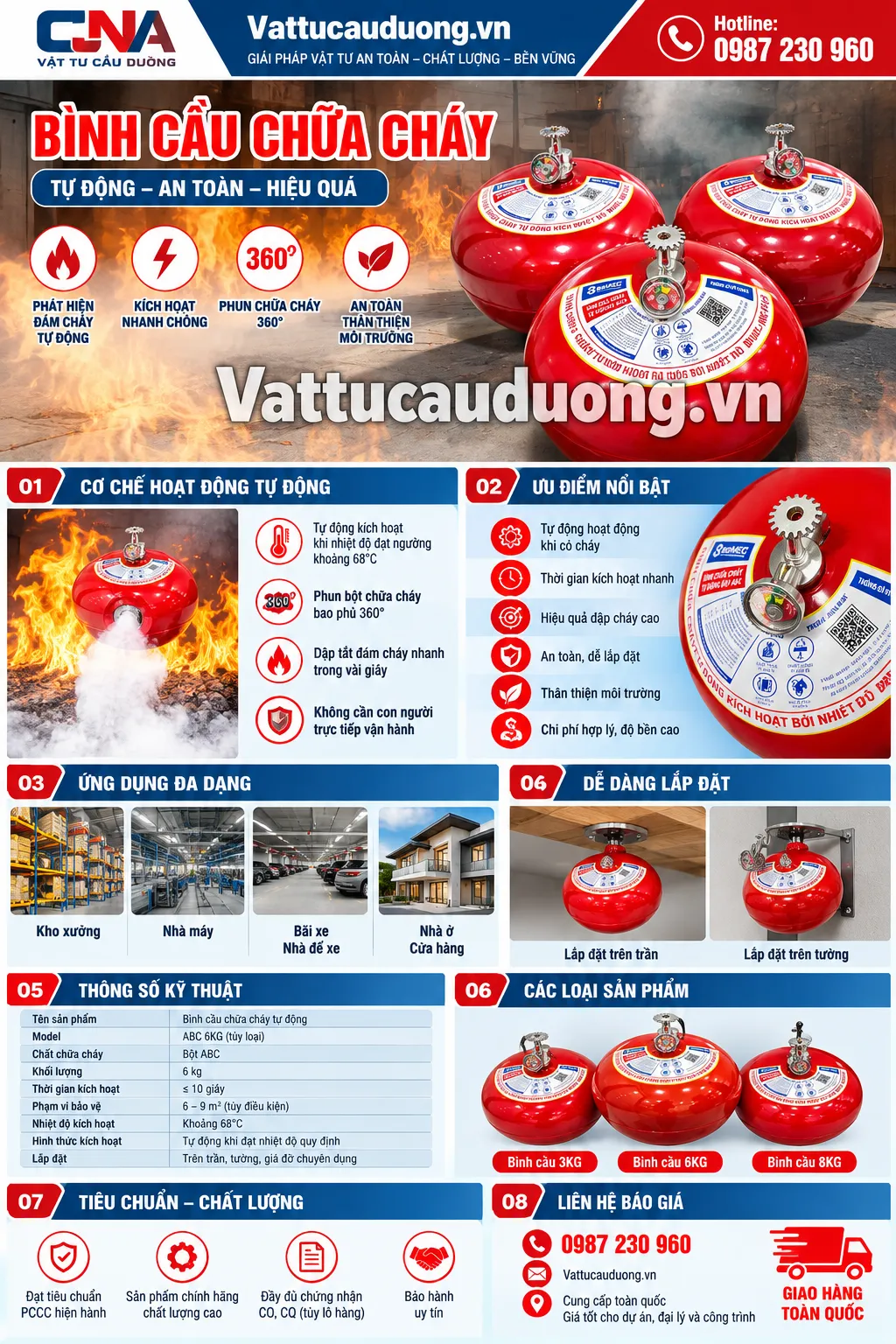Bình cầu chữa cháy